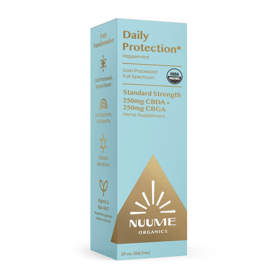 Organic CBGA+CBDA Daily Protection* Drops 250mg+250mg Peppermint - Weedcommerce Marketplace