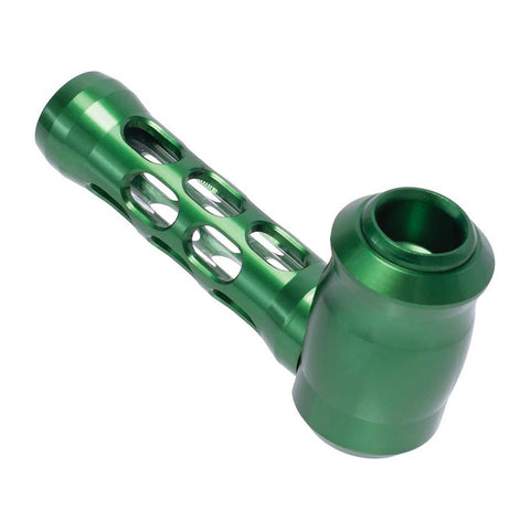 ALUMINUM GLASS PERFORATED HAND PIPE - Weedcommerce Marketplace