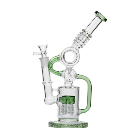 Human Grade Raygun Glass Water Pipe Percolator - Weedcommerce Marketplace