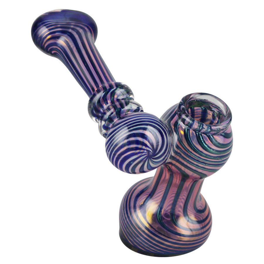 Gold Fumed Sidecar Bubbler - 3.5" - Weedcommerce Marketplace