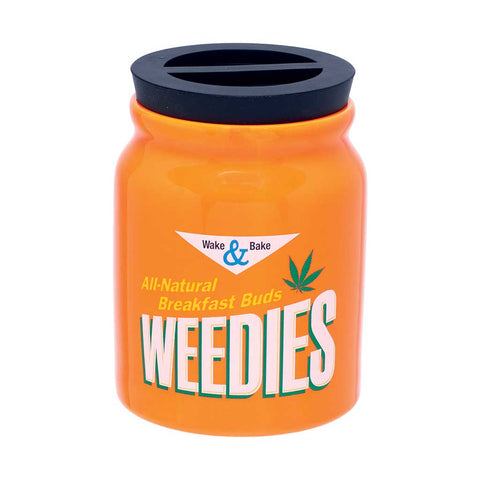 LARGE CERAMIC STASH JAR - WEEDIES - Weedcommerce Marketplace