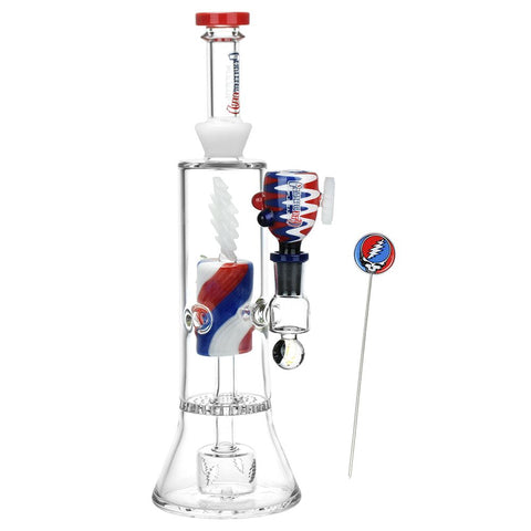 Grateful Dead x Pulsar Lightning Bolt Glass Water Pipe - Weedcommerce Marketplace