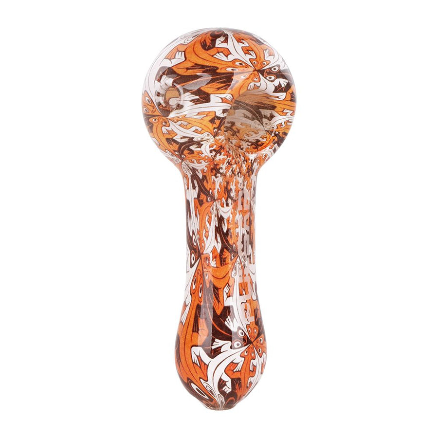 Pulsar Inside Print Glass Spoon Pipe | 4.75" - Weedcommerce Marketplace