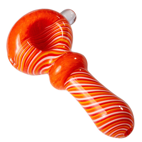 Candy Stripe Spoon with Ring Neck (Various Colors) - Weedcommerce Marketplace