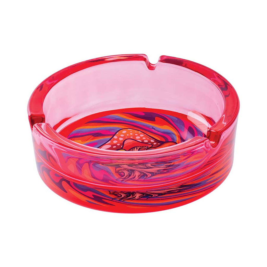 RED TRIPPY MUSHROOM GLASS ASHTRAY - Weedcommerce Marketplace