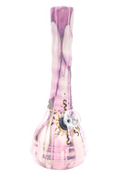 Ancient Creations 9″ Gold Sunburst Ceramic Beaker Bong