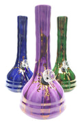 Ancient Creations 9″ Gold Sunburst Ceramic Beaker Bong - Weedcommerce Marketplace 