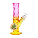 SeshGear Twist Ombre Straight Tube Glass Water Pipe | 7.75" | 14mm F - Weedcommerce Marketplace 