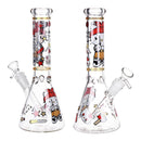 Gangster Cat Beaker Glass Water Pipe - 10" / 14mm F - Weedcommerce Marketplace 