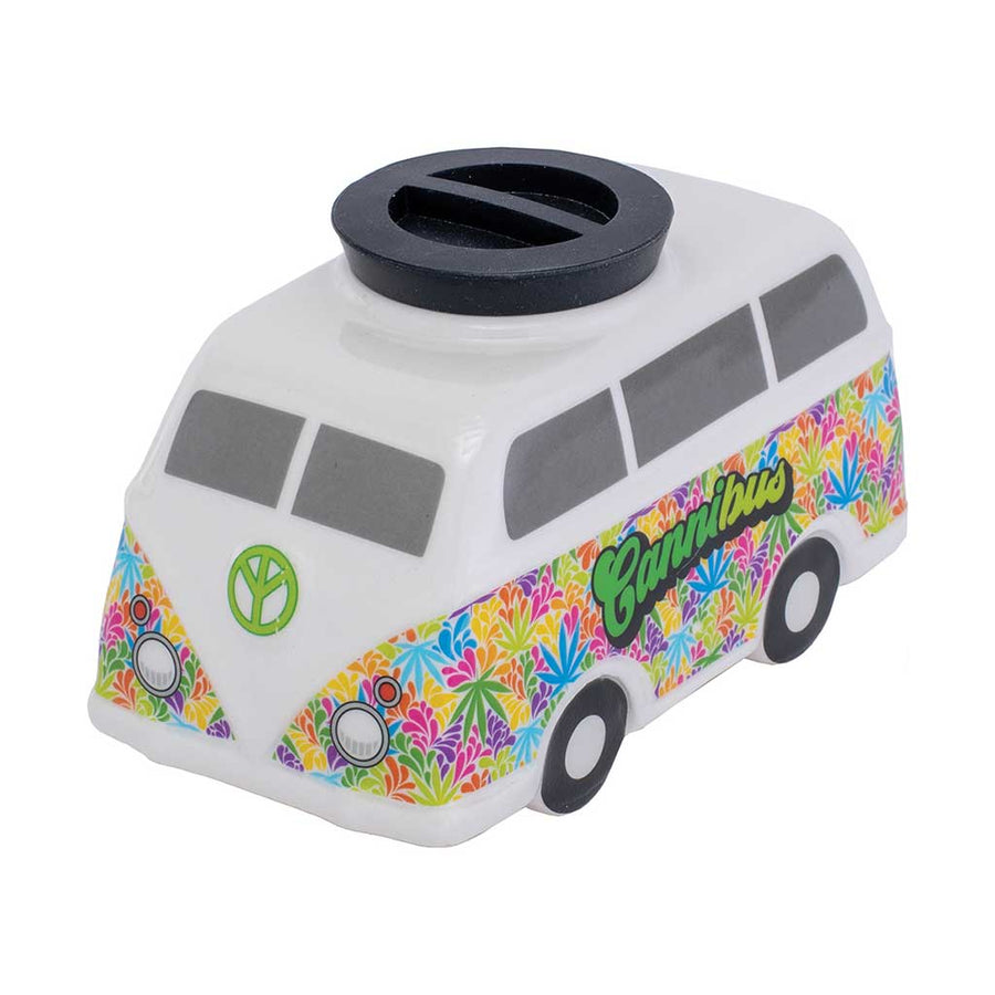 LARGE HIPPIE BUS CERAMIC STORAGE JAR - Weedcommerce Marketplace 