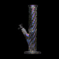 Human Grade Twisted Iridescent Tube Glass Water Pipe - Weedcommerce Marketplace 