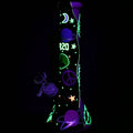 Beam Me Up420 Beaker Glow In The Dark Glass Water Pipe - 9.5" / 14mm F - Weedcommerce Marketplace 
