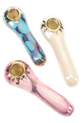 Ancient Creations Ceramics 4″ Ceramic Spoon Hand Pipe – Brass Screen – US-Made - Weedcommerce Marketplace 