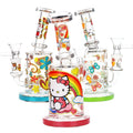 Salutations Hello Kitty Glass Water Pipe | 6.25" | 14mm F - Weedcommerce Marketplace 