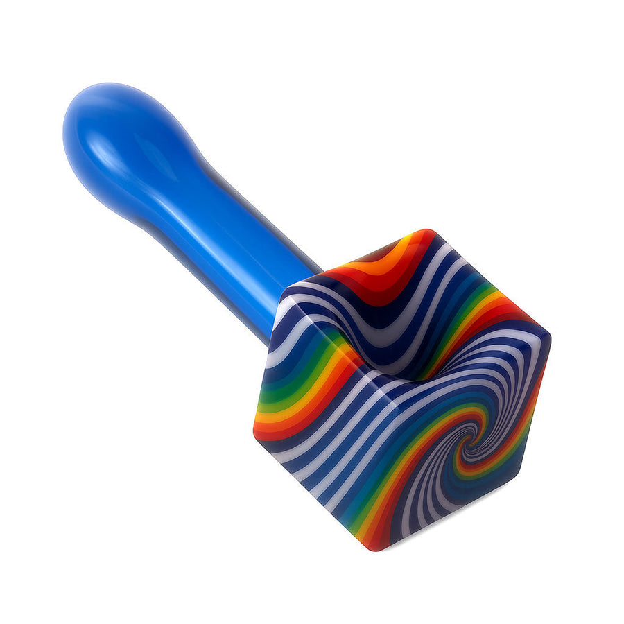 ZIG WAG ICE-CUBE GLASS HAND PIPE - Weedcommerce Marketplace 
