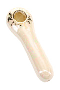 Ancient Creations Ceramics 4″ Ceramic Spoon Hand Pipe – Brass Screen – US-Made - Weedcommerce Marketplace 