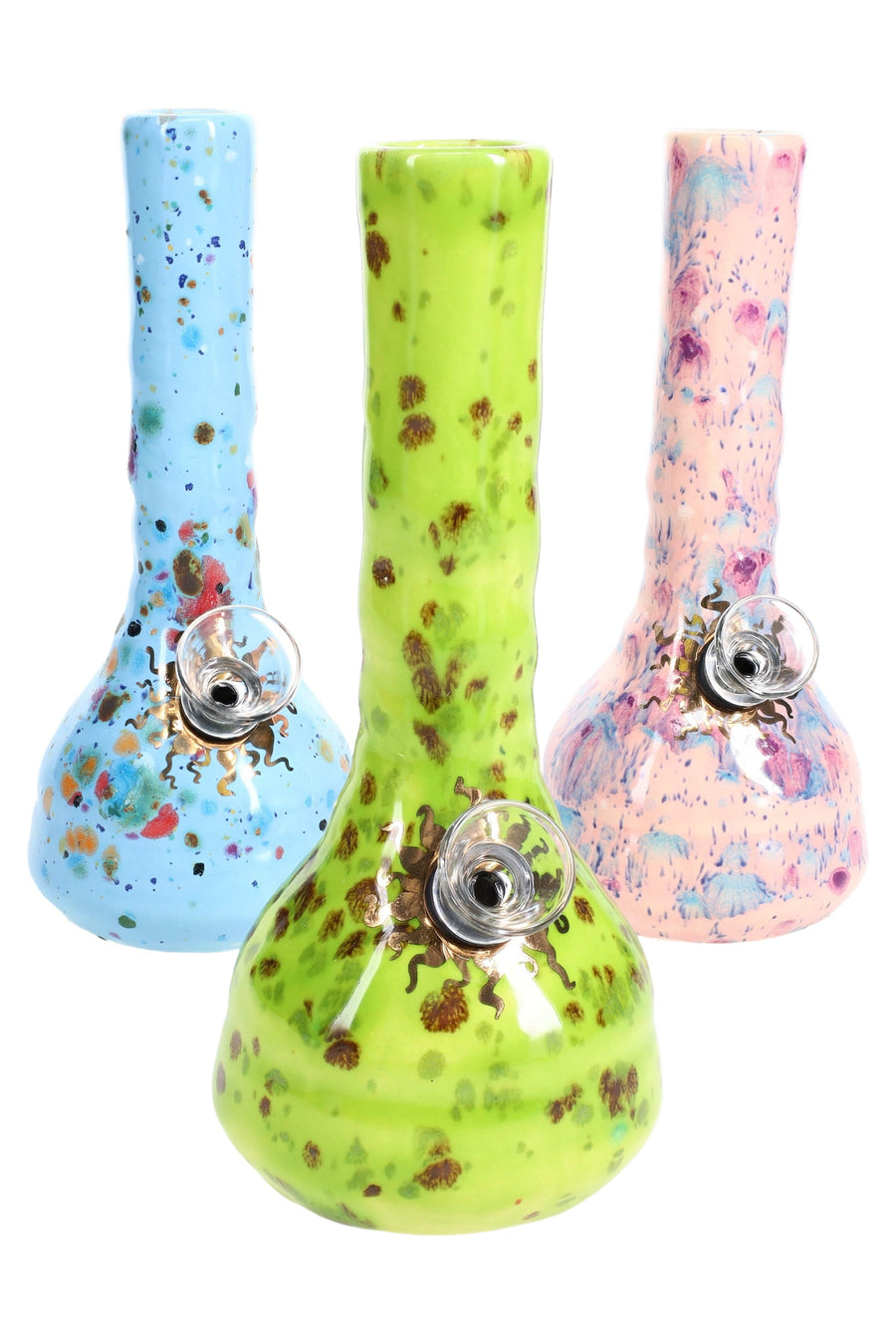 Ancient Creations 6″ Crystal Burst Ceramic Bong - Weedcommerce Marketplace 