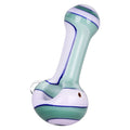 Milky Pastel Ribbons Glass Spoon Pipe - 4" / 3pk - Weedcommerce Marketplace 