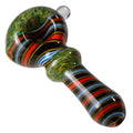 Candy Stripe Spoon with Ring Neck (Various Colors) - Weedcommerce Marketplace 