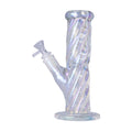 Human Grade Twisted Iridescent Tube Glass Water Pipe - Weedcommerce Marketplace 