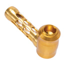 ALUMINUM GLASS PERFORATED HAND PIPE - Weedcommerce Marketplace 