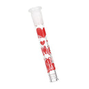 Pulsar Valentine's Hearts 'n' Roses Glass Herb Pipe Duo - 10" / 14mm F