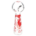 Pulsar Valentine's Hearts 'n' Roses Glass Herb Pipe Duo - 10" / 14mm F - Weedcommerce Marketplace 