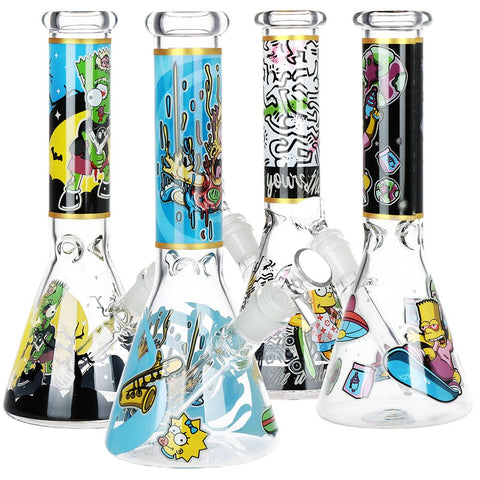 Don't Have A Cow Beaker Glass Water Pipe - 10" / 14mm F / Designs Vary - Weedcommerce Marketplace 