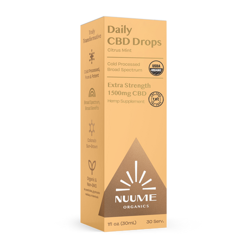 Organic CBD THC-Free Drops Citrus Mint - Extra Strength 1500mg - Broad Spectrum - Weedcommerce Marketplace 