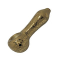 Death Row Records Metallic Etched Glass Spoon Pipe - 4" - Weedcommerce Marketplace 