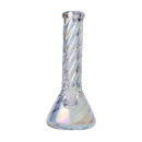 Human Grade Twisted Iridescent Beaker Water Pipe - Weedcommerce Marketplace 