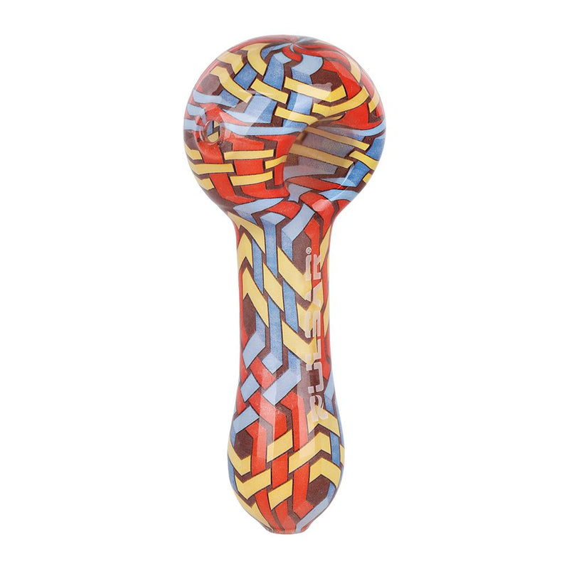 Pulsar Inside Print Glass Spoon Pipe | 4.75" - Weedcommerce Marketplace 