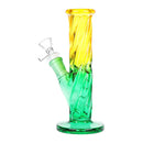 SeshGear Twist Ombre Straight Tube Glass Water Pipe | 7.75" | 14mm F - Weedcommerce Marketplace 