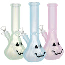 Glow In Dark Jack-O-Lantern Glass Bong - 9.25" / 14mm F - Weedcommerce Marketplace 