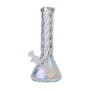 Human Grade Twisted Iridescent Beaker Water Pipe - Weedcommerce Marketplace 