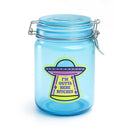 GLASS JAR WITH CLASP