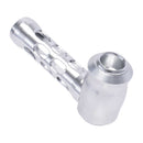 ALUMINUM GLASS PERFORATED HAND PIPE - Weedcommerce Marketplace 