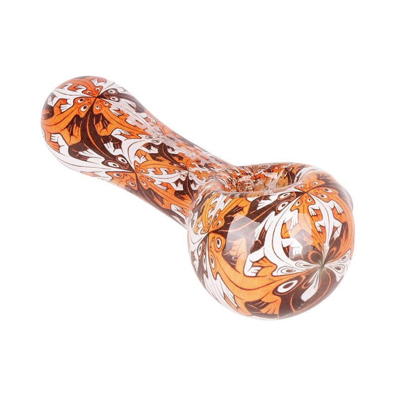 Pulsar Inside Print Glass Spoon Pipe | 4.75" - Weedcommerce Marketplace 