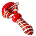 Candy Stripe Spoon with Ring Neck (Various Colors) - Weedcommerce Marketplace 