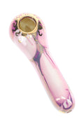 Ancient Creations Ceramics 4″ Ceramic Spoon Hand Pipe – Brass Screen – US-Made - Weedcommerce Marketplace 