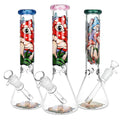 Eye Of The Shroom Beaker Glass Water Pipe - 10" / 14mm F / Colors Vary - Weedcommerce Marketplace 