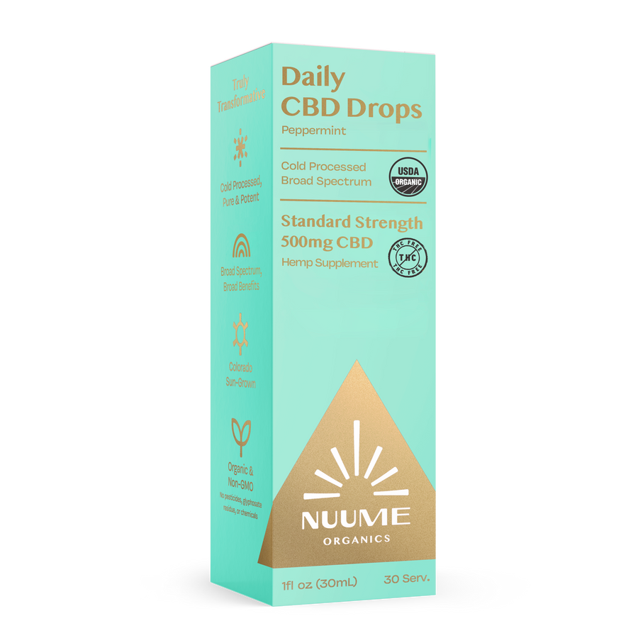 Organic CBD THC-Free Peppermint Drops 500mg - Broad Spectrum - Weedcommerce Marketplace 