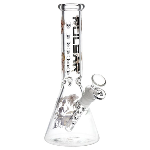 Pulsar Give the Drummer Some Beaker Glass Water Pipe - 9.75" / 14mm F