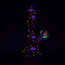 Pinky Hearts Beaker Glass Water Pipe - 10" / 14mm F