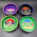 Mushroom Round Polyresin Ashtray | 4.25"