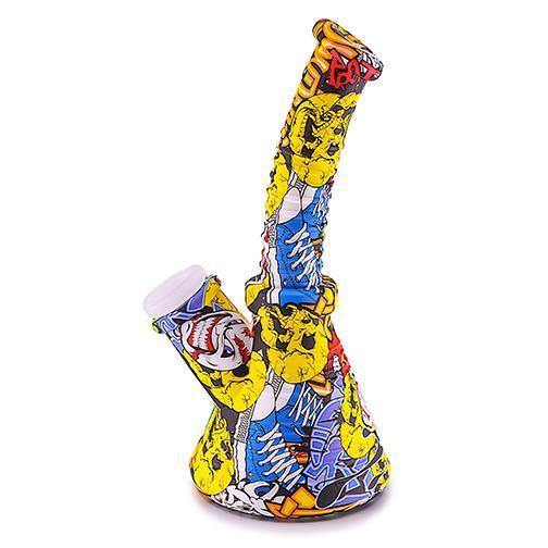 Silicone Water Pipe - Graffiti