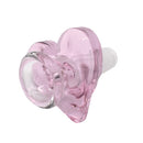 9" Heart Shaped Bubbler & Heart Shaped Bowl - Pink - (1 Count)