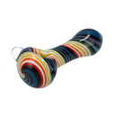 4" Rainbow Swirl Spoon Pipe - Various Designs - (1 Count)