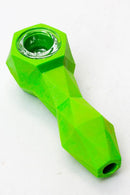 Silicone hand pipe with multi holes glass bowl