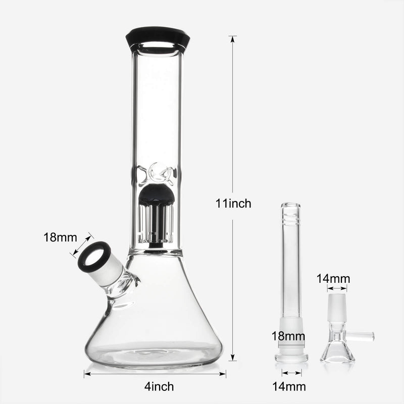 11" Glass Beaker Bong